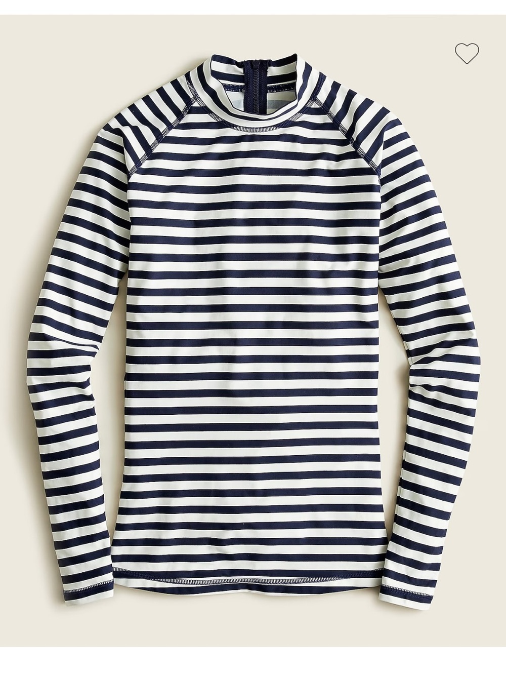 J. Crew Swim Rashguard - blue/ivory classic stripe long sleeve
